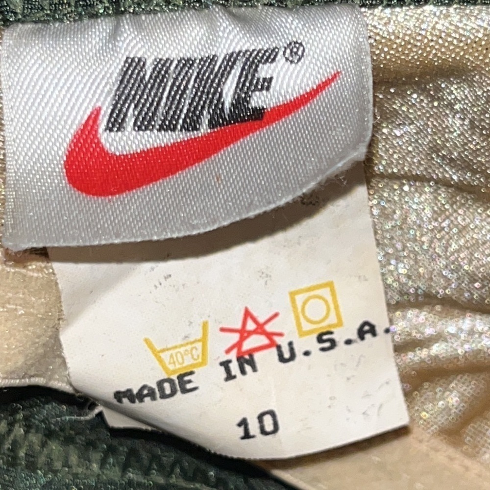 Nike army green athletic racing one piece swimsuit size 10 - Picture 4 of 5